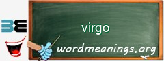 WordMeaning blackboard for virgo